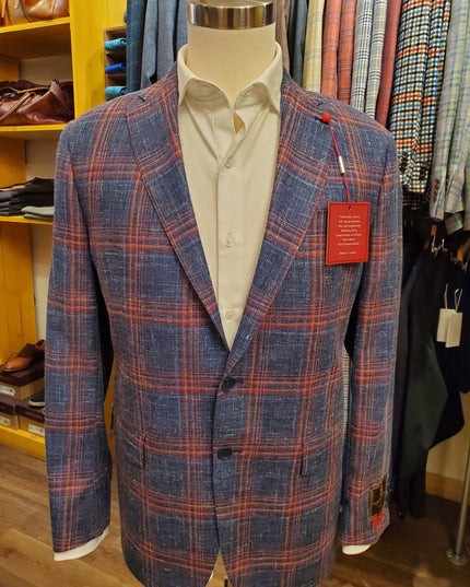 Navy & Orange Italian Sport Coat
