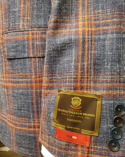 Navy & Orange Italian Sport Coat