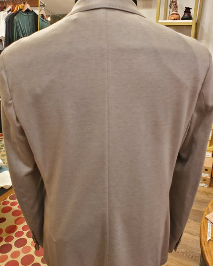 Gray Mercerized Knit Blazer