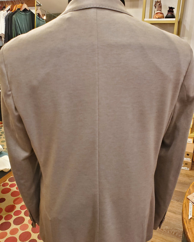 Gray Mercerized Knit Blazer