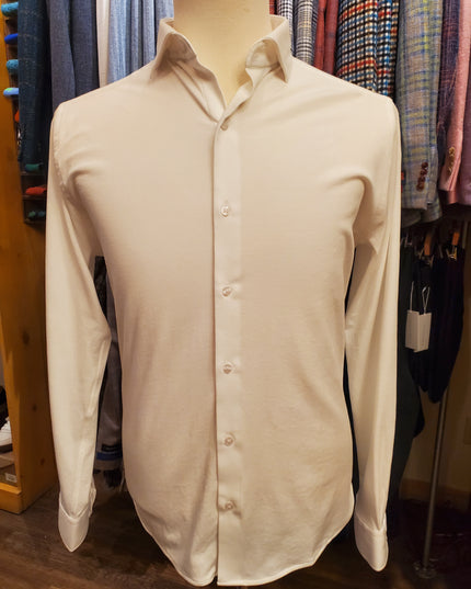 Men's 6-Way Stretch Solid Dress Shirt