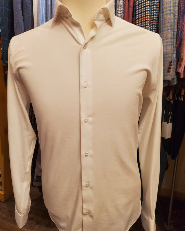 Men's 6-Way Stretch Solid Dress Shirt