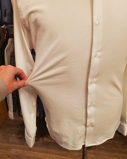 Men's 6-Way Stretch Solid Dress Shirt