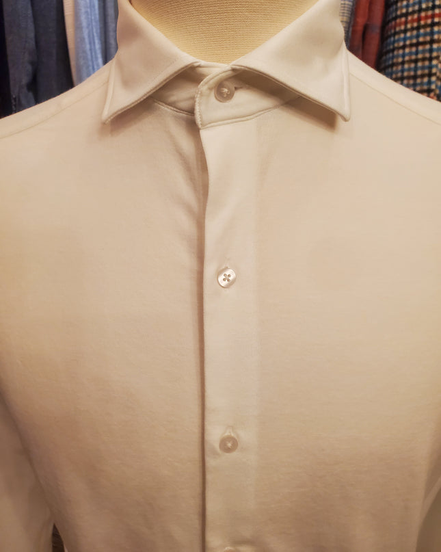 Men's 6-Way Stretch Solid Dress Shirt