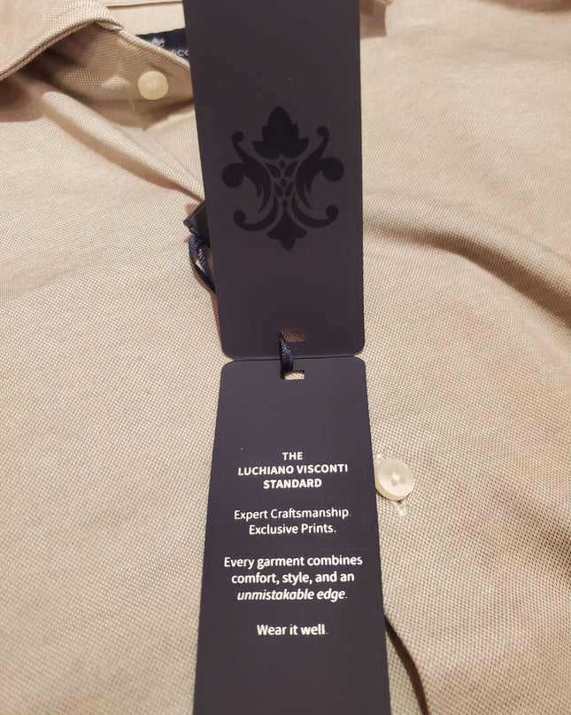 Men's 6-Way Stretch Solid Dress Shirt