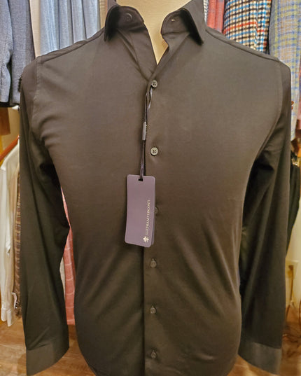 Men's 6-Way Stretch Solid Dress Shirt