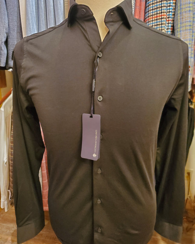 Men's 6-Way Stretch Solid Dress Shirt