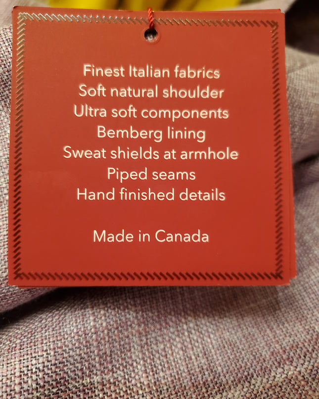 Lavender Sport Coat, Italian Sourced Loro Piana Fabric