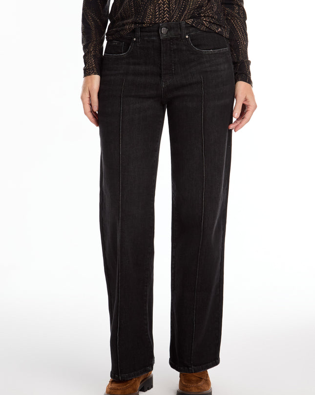 Olivia Pintuck Wide Leg Denim