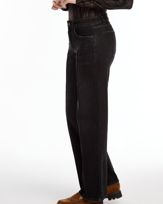 Olivia Pintuck Wide Leg Denim