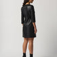 Long Sleeve Vegan Leather Dress