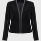 Leatherette Jacket with Rhinestone Trim