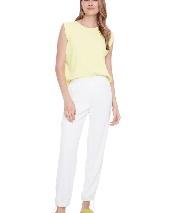 Roxette solid vegan silk jogger pant