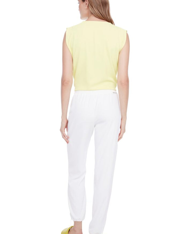 Roxette solid vegan silk jogger pant