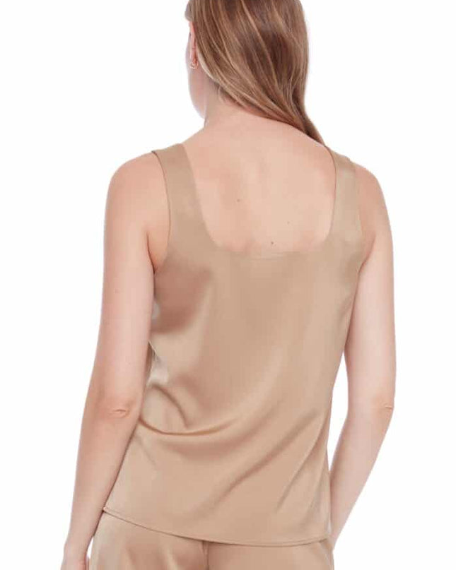 Rosalie solid satin tank top