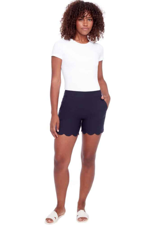 Taylor scalloped techno short