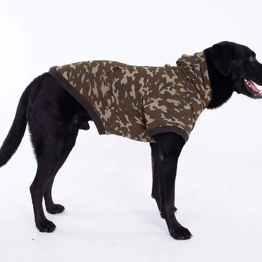 Bamboo Mackinac Island  Dog Hoodie Green Camouflage