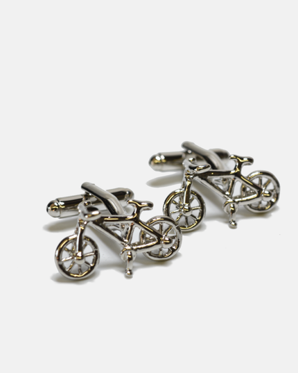 Bike Cufflinks: Steel