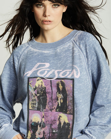 Poison Talk Dirty To Me Oversized Graphic Sweatshirt