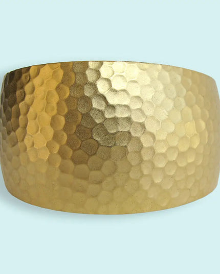 Gold Hammered Cuff Bracelet
