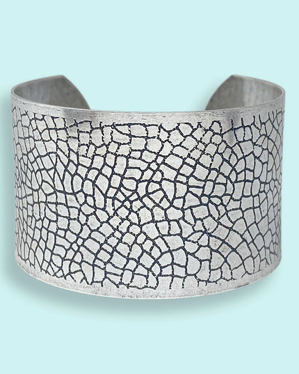 Silver Pebble Cuff Bracelet