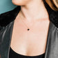 Heart of Stone Onyx Necklace: 18 Inch