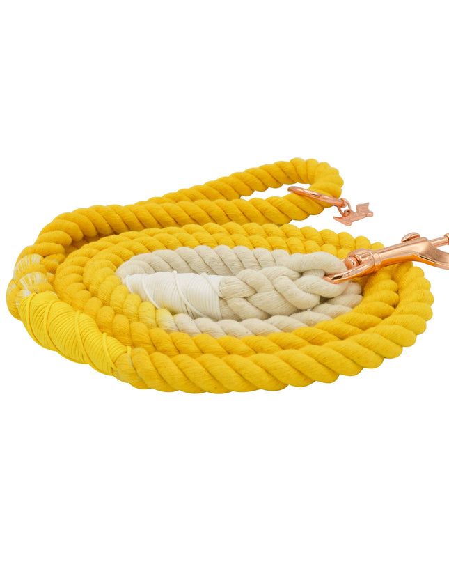 Dog Rope Leash - Lemon Drop