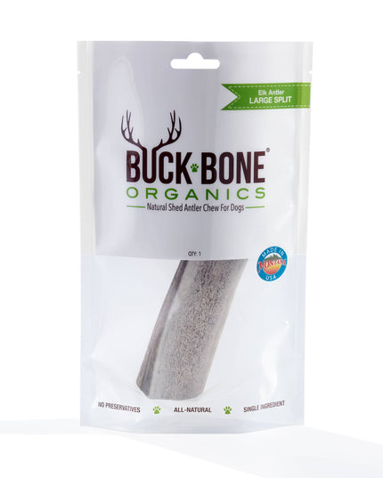 Elk Antler Large Split Dog Chew - Bagged