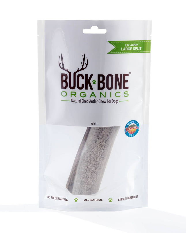 Elk Antler Large Split Dog Chew - Bagged