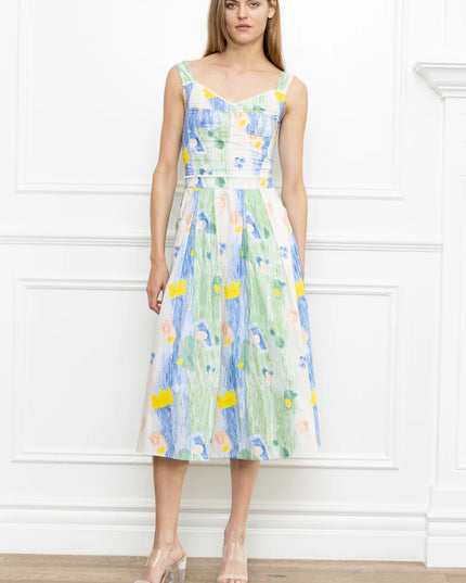 Water Color Print Dress