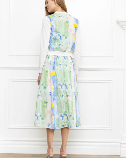 Water Color Print Dress