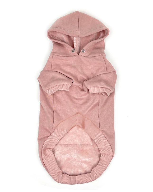 Dog Pullover Hoodie: Dusty Pink / 3XL