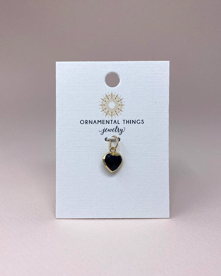 Heart of Stone Onyx Charm