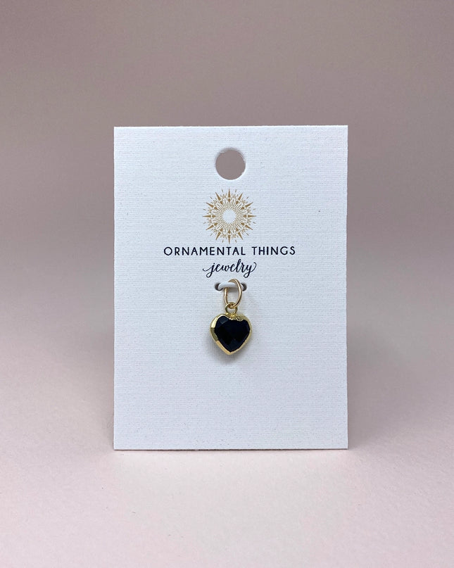Heart of Stone Onyx Charm