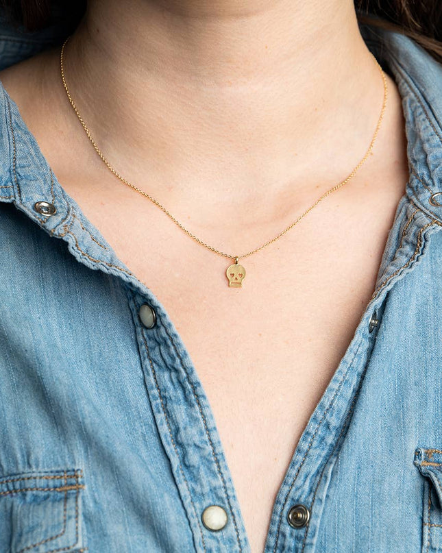 Sweet Skull Necklace: 18 Inch