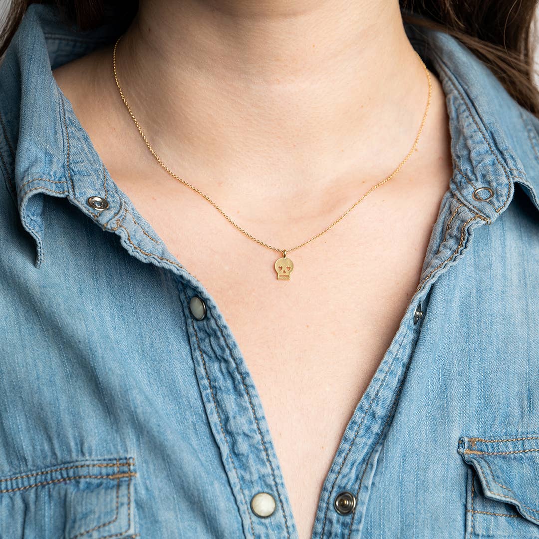 Sweet Skull Necklace: 18 Inch