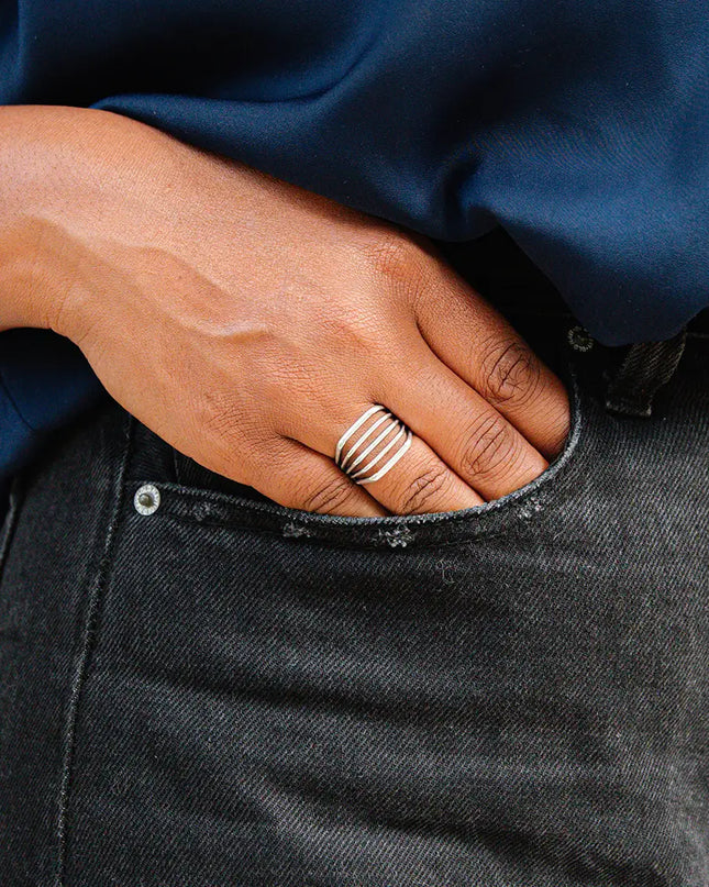 Silver Line Ring