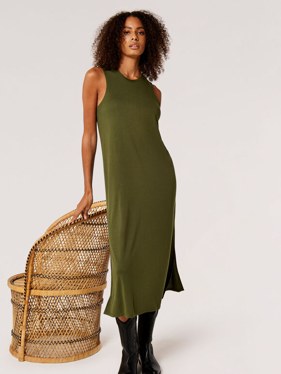 Crew Neck Midi Dress