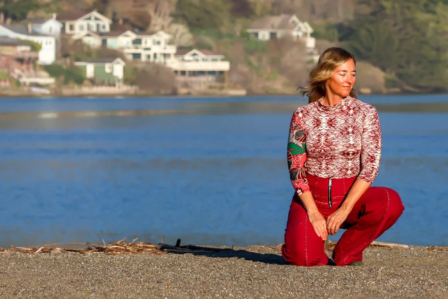 Pearl Pant in Merlot