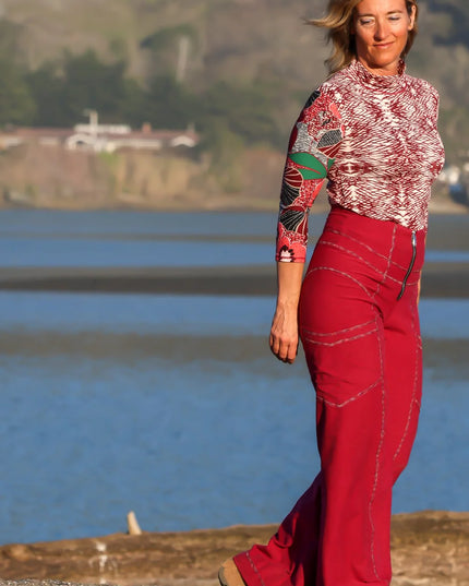 Pearl Pant in Merlot