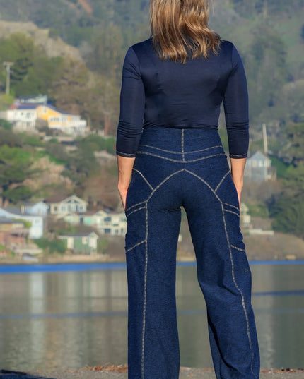 Pearl Pant in Midnight Blue