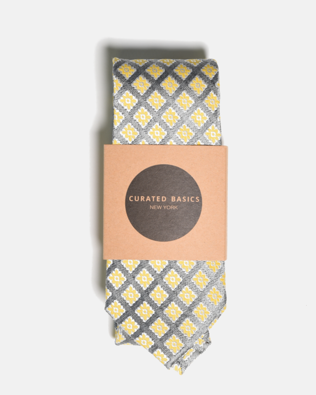 Yellow Foulard Tie