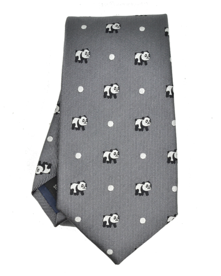 Gray Panda Tie
