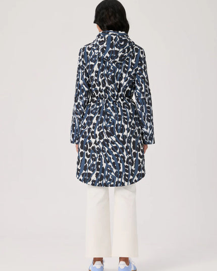 Packable Anorak Ocean Print