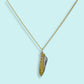 Small Gold Fish Knife Necklace: 20 Inch