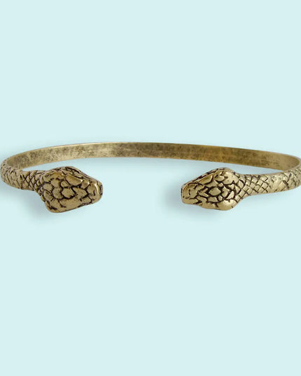 Gold Snake Cuff Bracelet