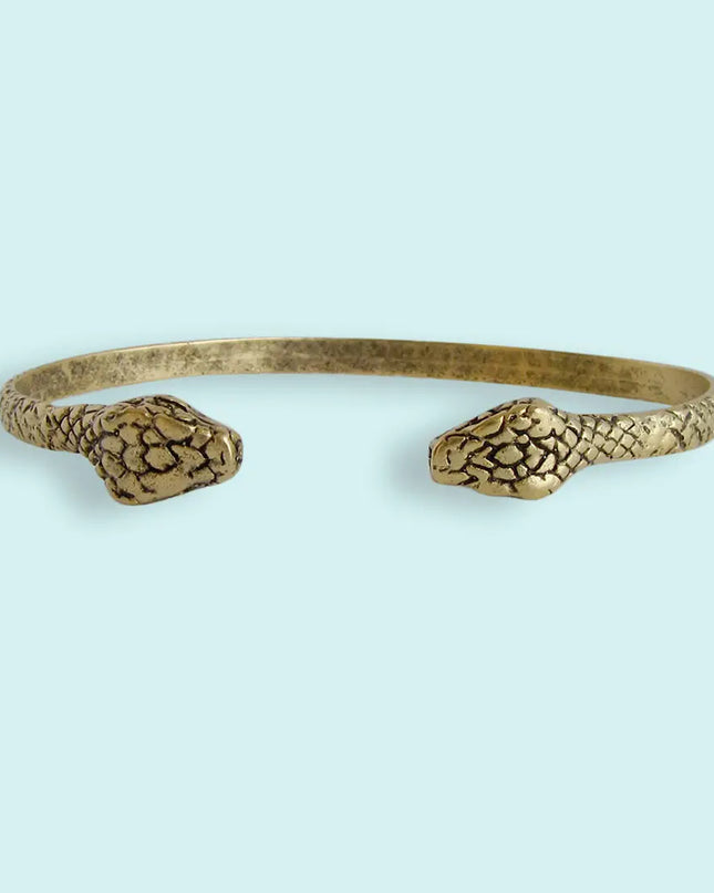 Gold Snake Cuff Bracelet