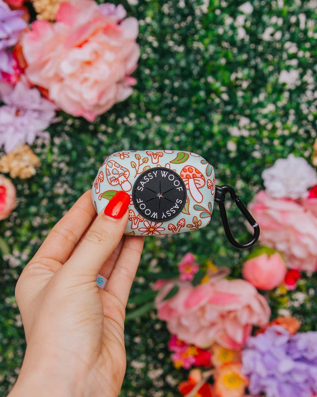 Dog Waste Bag Holder - Shrooms & Blooms (Spring)