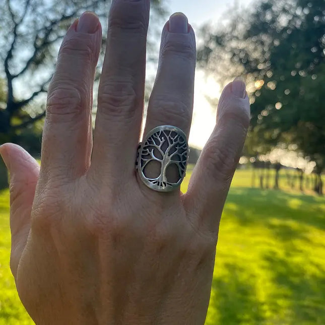 Gold Tree of Life Ring