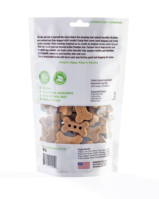 Natural Antler Dog Biscuits, Mini's, 16 OZ Bag